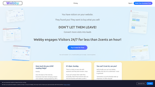 Screenshot of webbynow.com