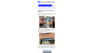 Thumbnail of spiceandnoodlecoffee.com
