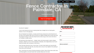 Thumbnail of palmdalefencebuilders.com