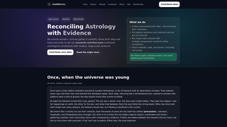 Thumbnail of zodimetrics.org