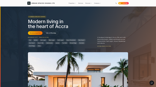 Screenshot of urbanspacesghana.com