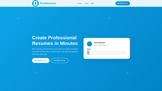 Thumbnail of portresume.com