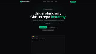 Screenshot of explainthisrepo.com