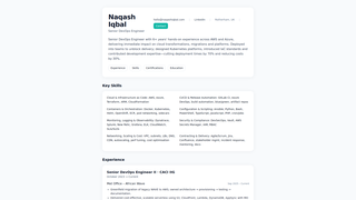Thumbnail of naqashiqbal.com