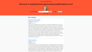 Thumbnail of topglobalcareeropportunitiesavailablerightnow.com