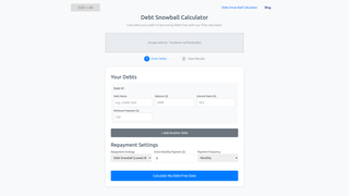 Thumbnail of debtsnowballcalculator.net