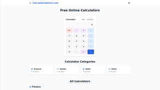 Thumbnail of calculatoroptions.com