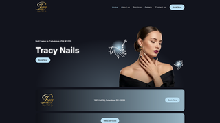 Screenshot of tracynailsspaohio.com