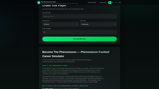 Screenshot of phenomenonfootball.com