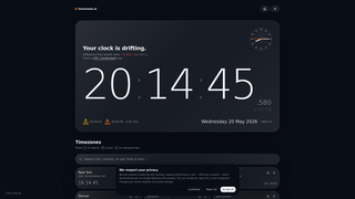 Screenshot of timenowin.ai