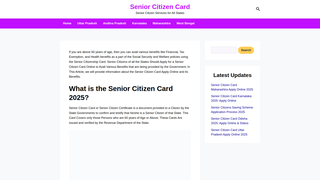 Thumbnail of seniorcitizencards.net
