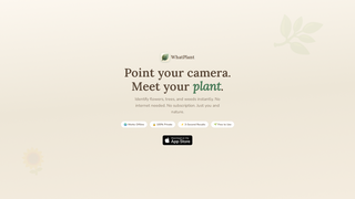 Screenshot of getwhatplant.com