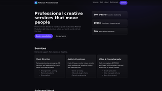 Thumbnail of mckenzieproductionsllc.com