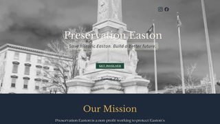 Screenshot of preservationeaston.com