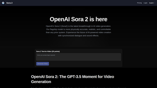 Thumbnail of openaisora2.com