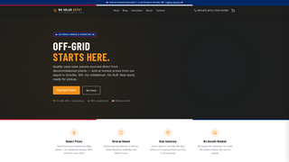 Screenshot of wasolardepot.com