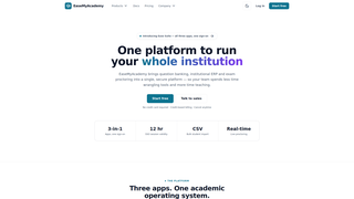 Screenshot of easemyacademy.com