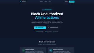 Screenshot of aiguardr.com