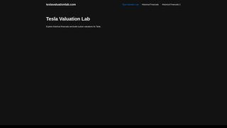 Thumbnail of teslavaluationlab.com