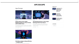 Thumbnail of ape-escape.com