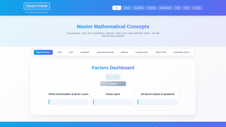 Thumbnail of factor-friend.com