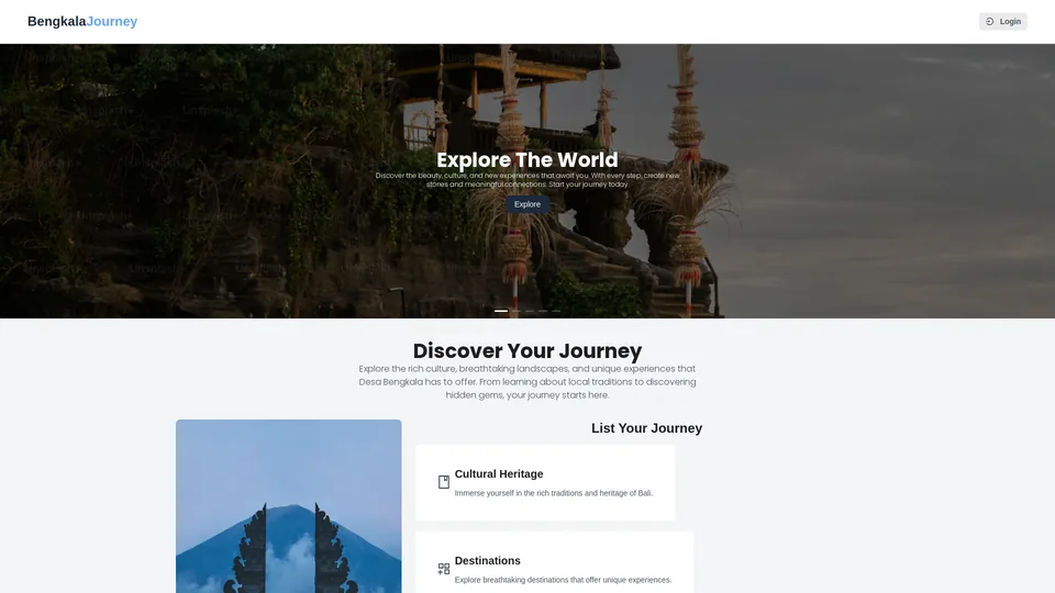 Screenshot of bengkalajourney.com