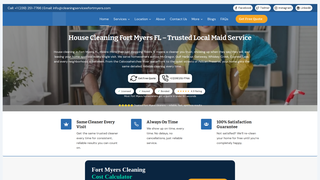 Screenshot of cleaningserviceefortmyers.com