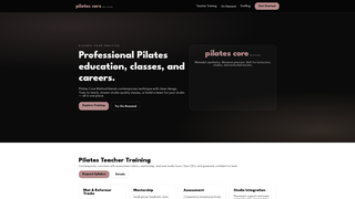 Thumbnail of pilatescoremethod.com