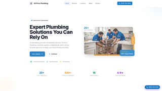 Screenshot of winterhavenplumbers.net