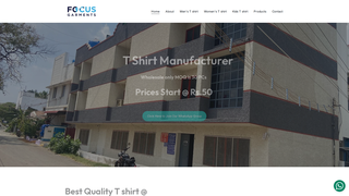 Thumbnail of focusgarments.com