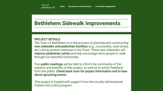 Thumbnail of bethlehemsidewalks.com