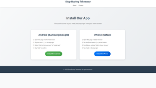 Thumbnail of stopbuyingtakeaway.com