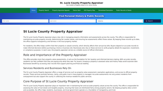 Thumbnail of stluciepropertyappraiser.org