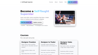 Thumbnail of selftaughtsuperstar.com