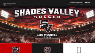 Screenshot of shadesvalleysoccer.com