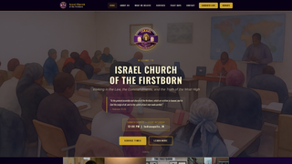 Screenshot of israelchurchofthefirstborn.com