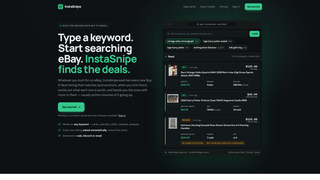 Screenshot of instasnipe.com