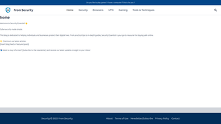 Thumbnail of fromsecurity.com