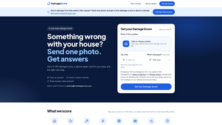 Screenshot of damagescore.com
