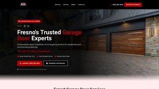 Screenshot of joesgaragedoorepairs.com