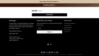 Thumbnail of hairlessly.com
