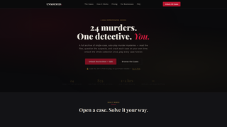 Screenshot of unsolvedcasearchive.com