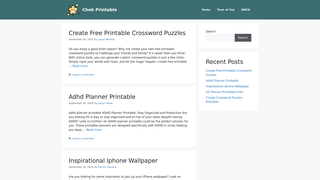 Thumbnail of chekprintable.com