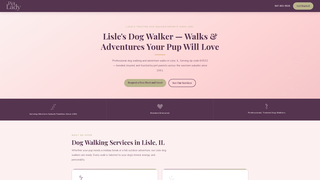 Screenshot of lisledogwalking.com