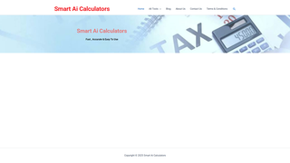 Thumbnail of smartaicalculators.com