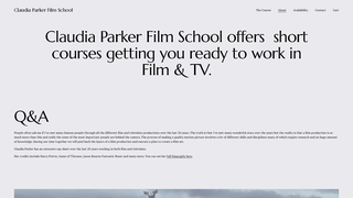 Thumbnail of claudiaparkerfilmschool.com