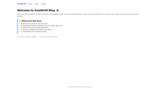 Thumbnail of snaildrift.com