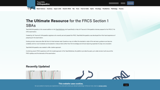 Screenshot of teachmeorthopaedics.com