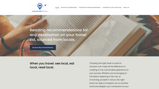 Screenshot of vacationreads.com