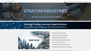 Screenshot of stratum-industries.com